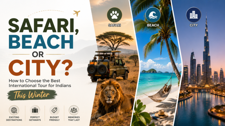 Safari, Beach or City? How to Choose the Best International Tour for Indians This Winter