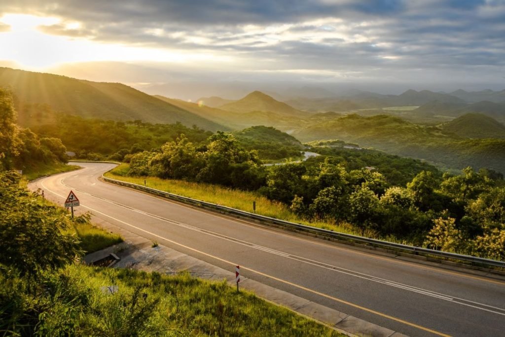 Scenic South Africa safari road trip